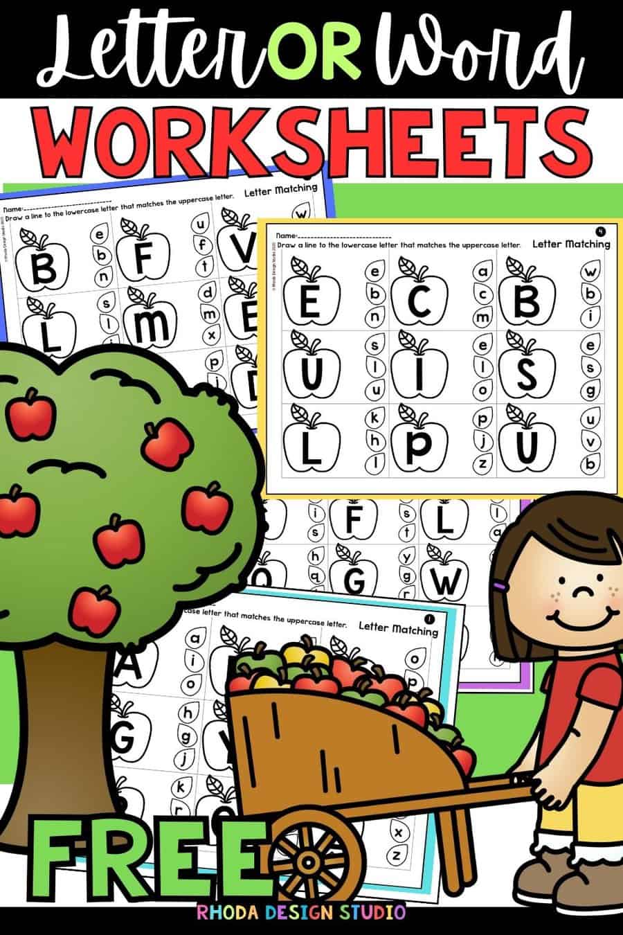 Is it a Letter or a Word: Free Literacy Sort Worksheets