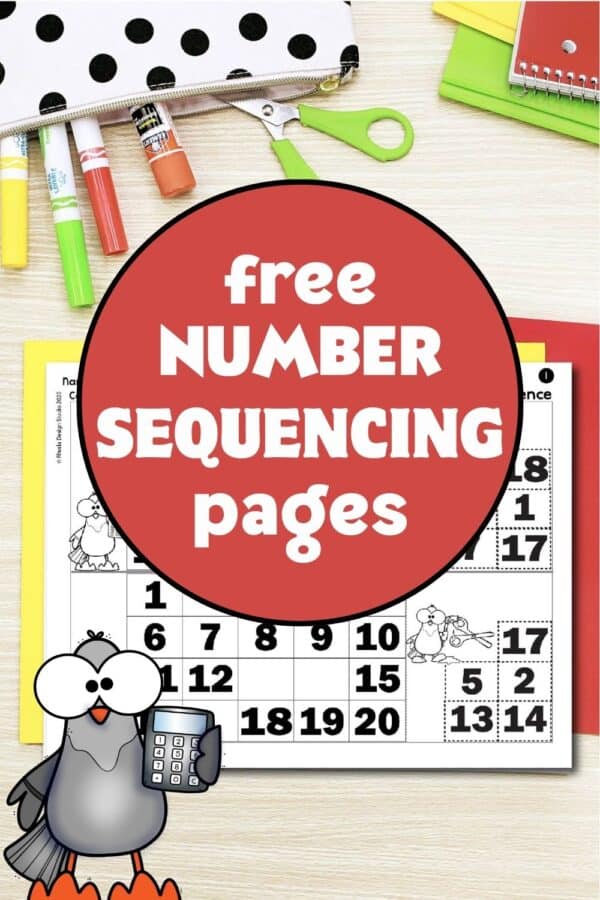 Help your child work on number sequencing skills using these printable kindergarten math worksheets! Free Download here!