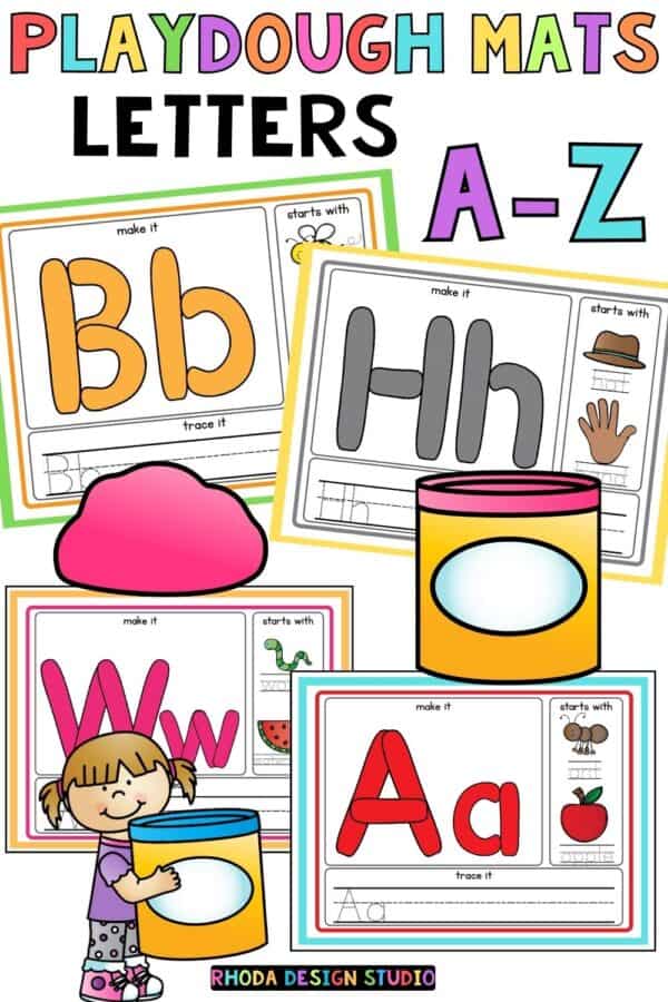 Make preschool letter practice extra fun with these free printable sensory Alphabet Play-Doh mats. These 26 play-doh letter mats make practicing abc's a ton of fun for kids as young as 3