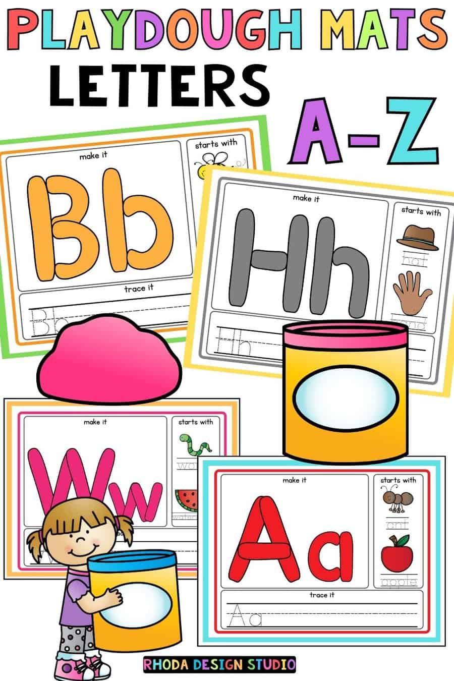 Hands-On Learning: 26 Printable Alphabet Play-Doh Mats