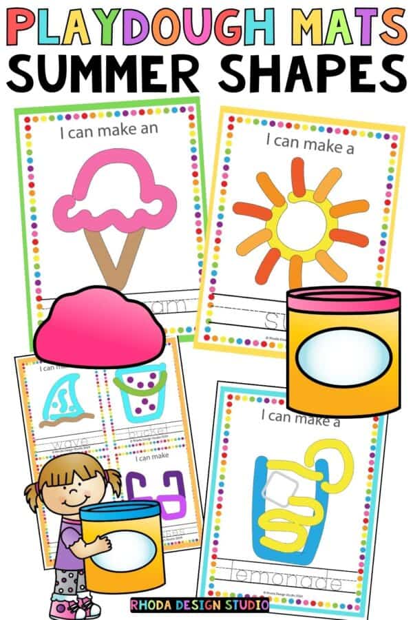 Teaching kids all about summer? These words about summer printable activity mats are perfect for working on fine motor skills, learning new vocabulary words and more!