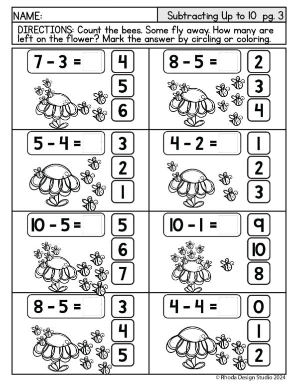 subtract-up-to-10-bees-worksheets-03