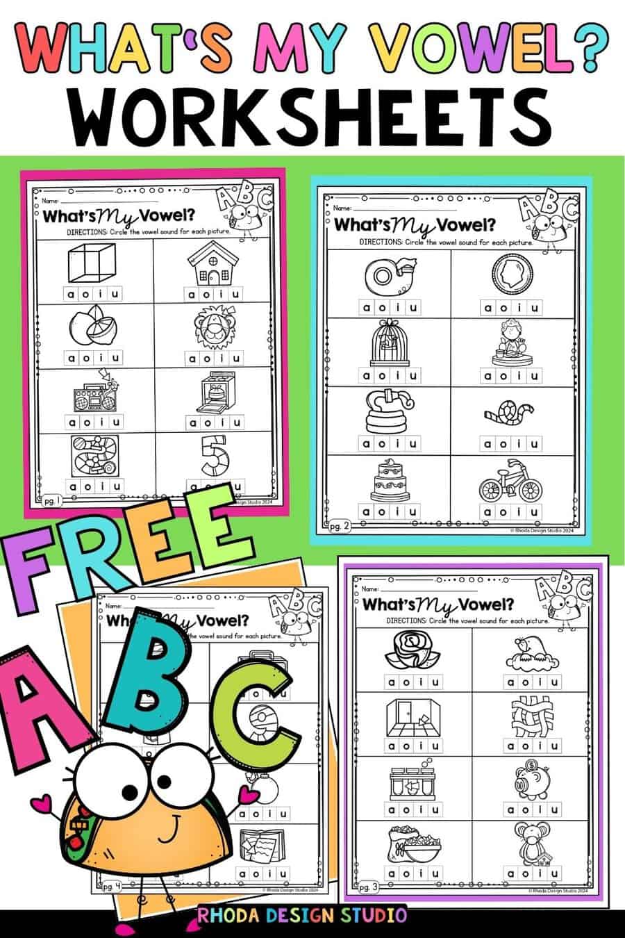 Free CVCe Long Vowel Worksheets: What’s My Vowel?