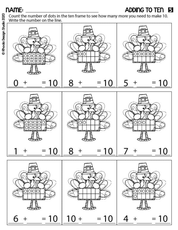 adding_to_10_turkeys_worksheet-5