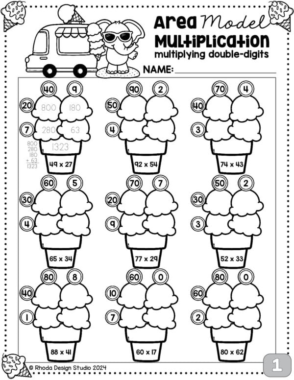 area-model-ice-cream_worksheet 1