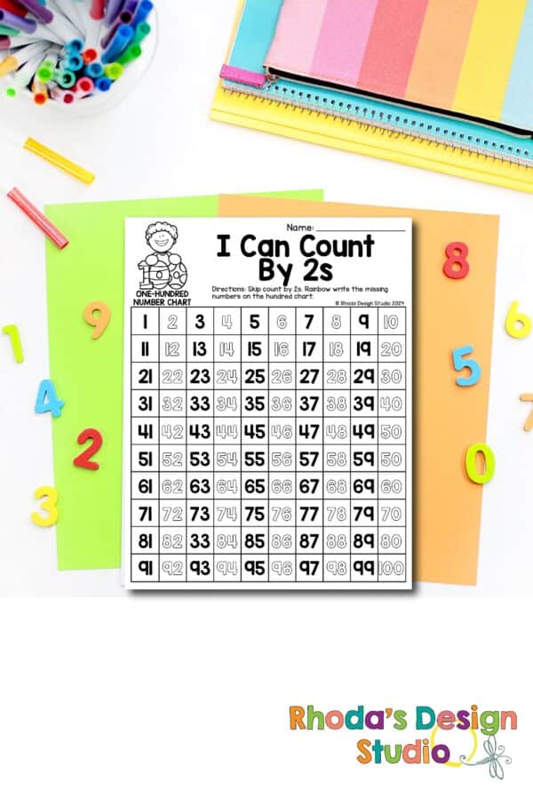 A printable counting by 2’s worksheet for kindergarten, preschool, and first graders. Students or kids will practice and improve their counting abilities with this worksheet. This counting by 2’s worksheet is in pdf format and downloadable.