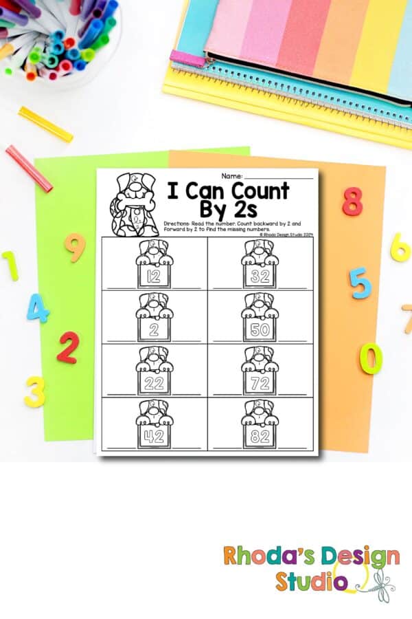 A printable counting by 2’s worksheet for kindergarten, preschool, and first graders. Students or kids will practice and improve their counting abilities with this worksheet. This counting by 2’s worksheet is in pdf format and downloadable.