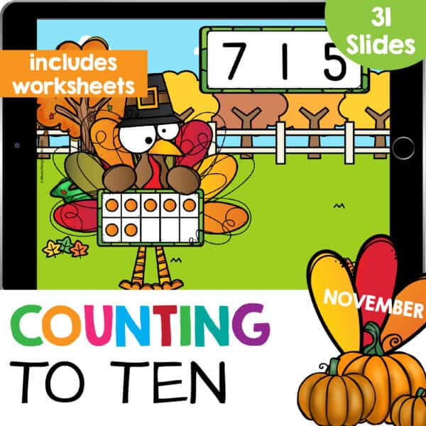 count to ten with 10 frames google slides lesson