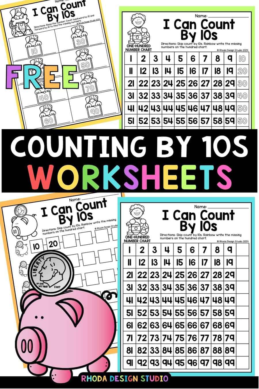 Worksheets counting by