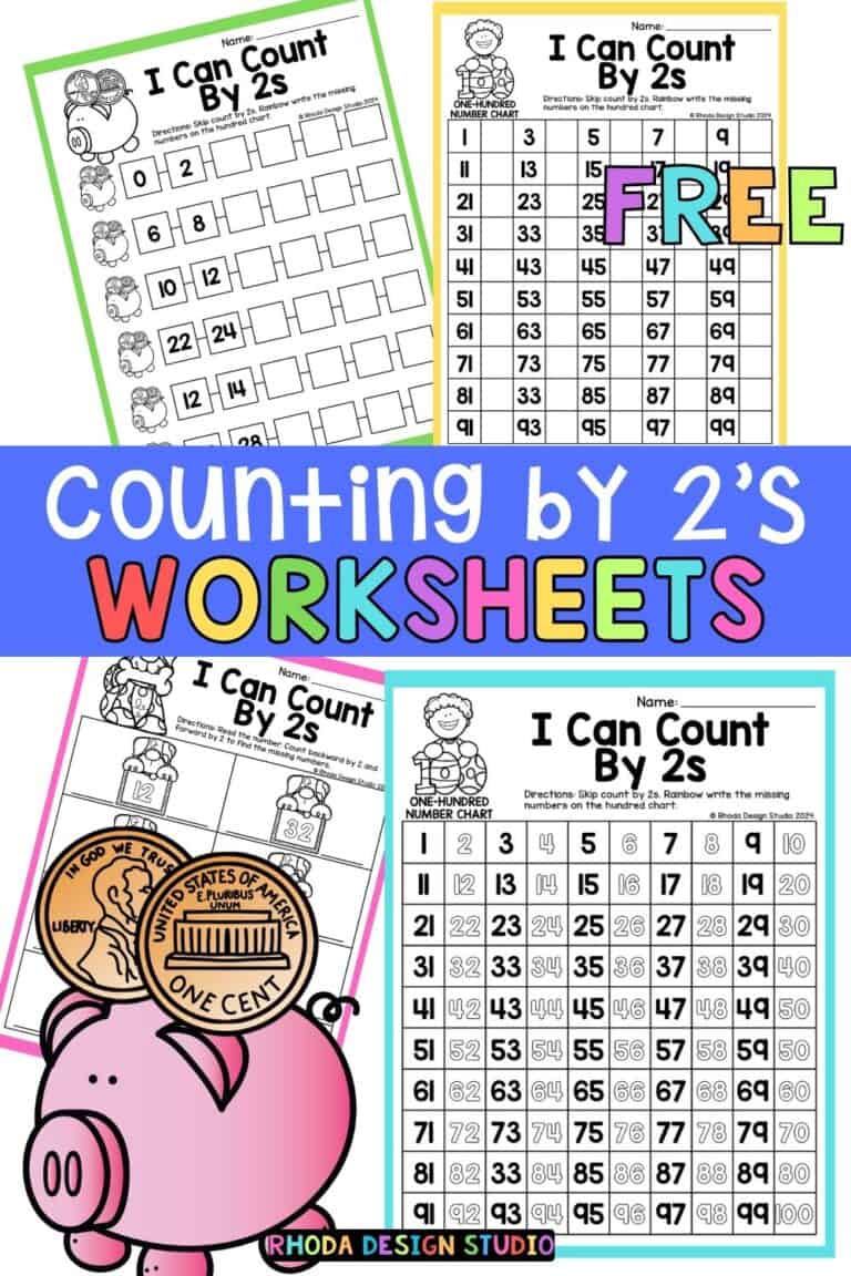 I Can Count: Skip Counting by 2s Worksheets