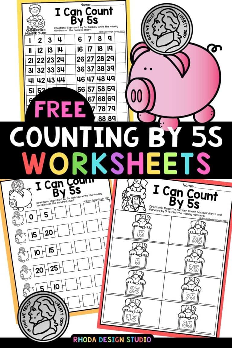 I Can Count: Skip Counting by 5s Worksheets