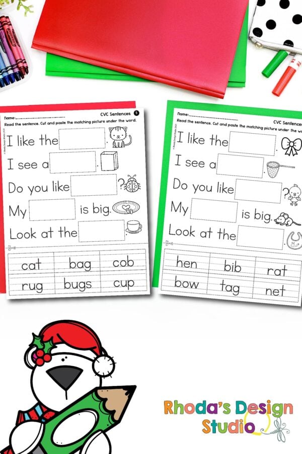 cvc_complete_sentence_winter_worksheets