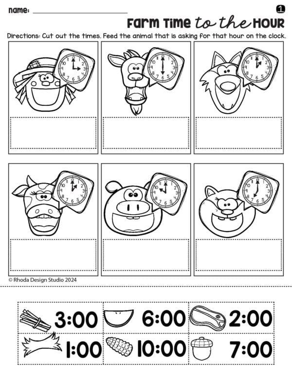 farm-telling-time-hour-worksheets-01