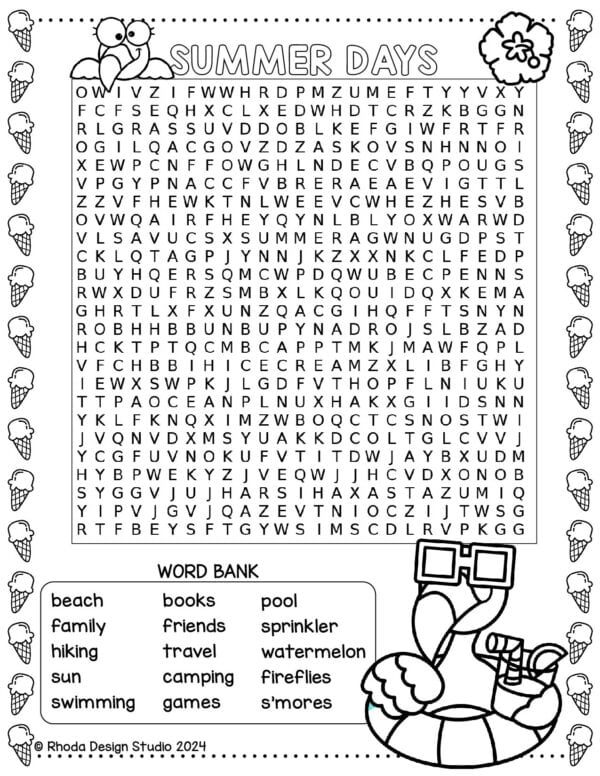 summer-word-search-_summer days