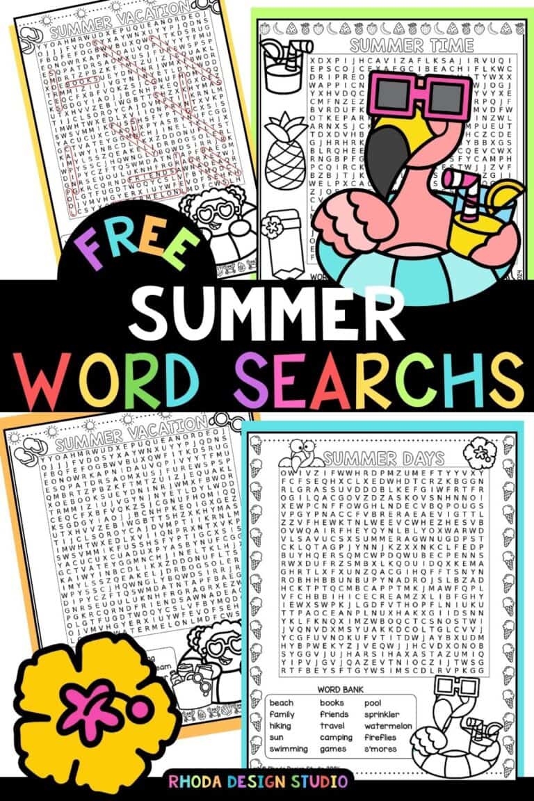 Free Summer Word Search Worksheets: A Fun Learning Adventure