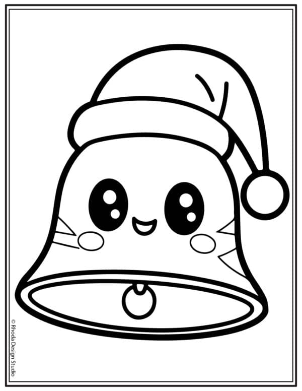 Christmas-Coloring-Pages_bell-santa-hat-06