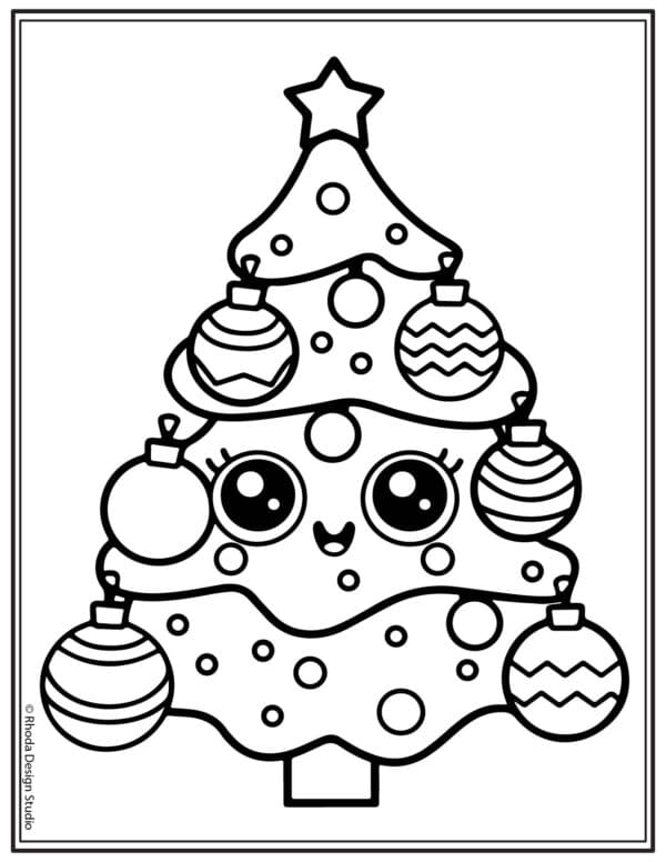 Christmas-Coloring-Pages_christmas-tree-kawaii