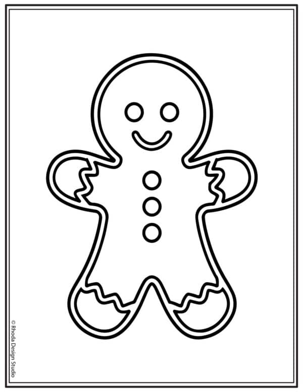 Christmas-Coloring-Pages_gingerbread-plain