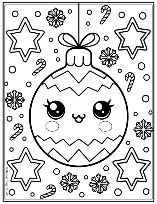 Christmas-Coloring-Pages_ornament-kawaii-full
