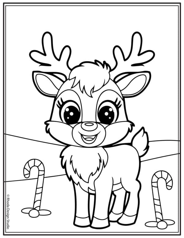 Christmas-Coloring-Pages_reindeer-candy-canes