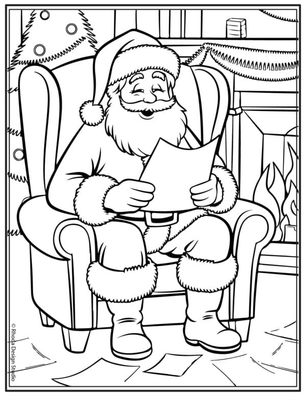 Christmas-Coloring-Pages_santa-chair-letters