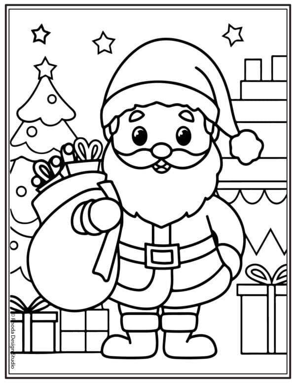 Christmas-Coloring-Pages_santa-tree-sack