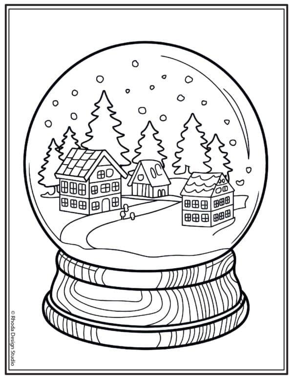 Christmas-Coloring-Pages_snowglobe-town