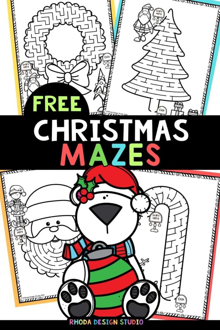Christmas-Maze-Coloring-Pages