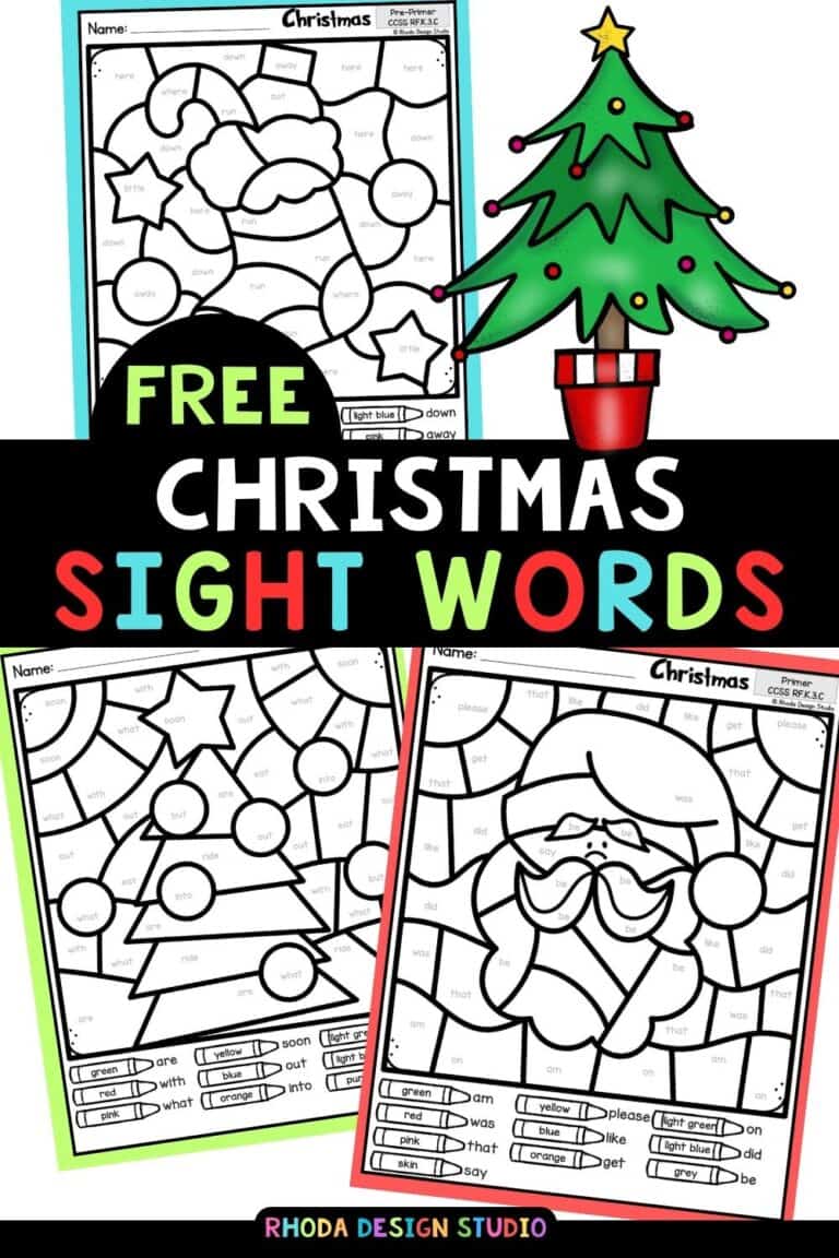 Christmas-Sight-Words-Coloring-Pages-Worksheets