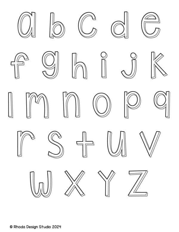 alphabet-letter-printables-3d-lowercase_full-bw