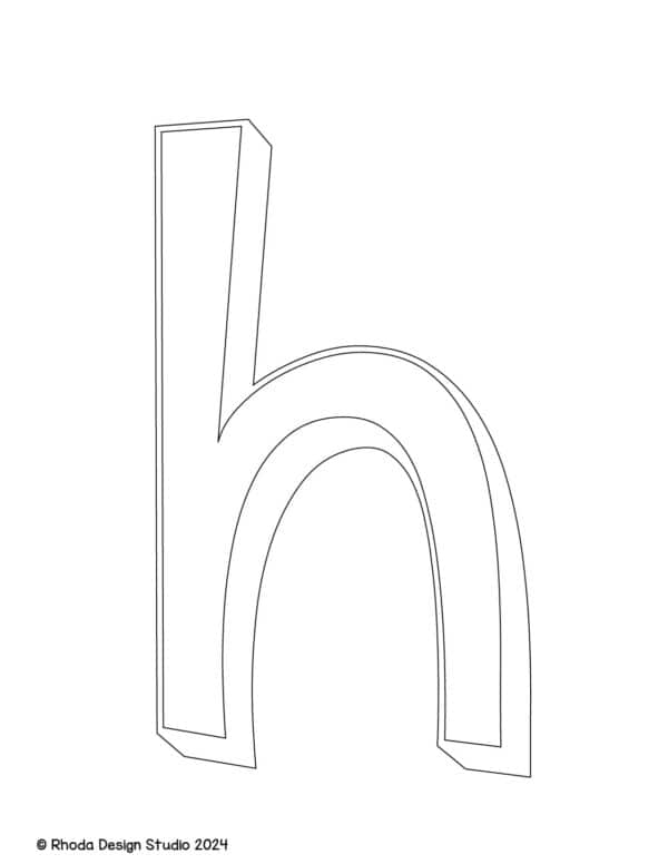alphabet-letter-printables-3d-lowercase_h
