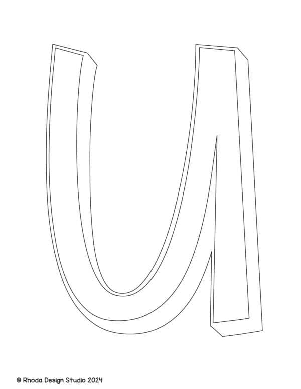 alphabet-letter-printables-3d-lowercase_u