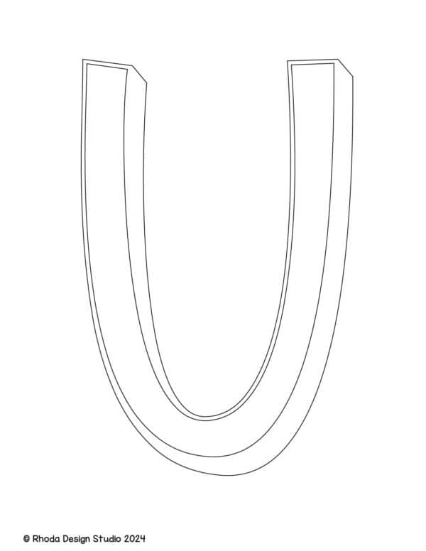 alphabet-letter-printables-3d-uppercase_u
