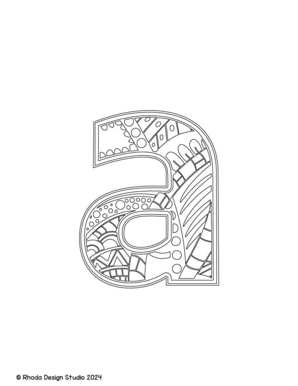 alphabet-letter-printables-doodle-lowercase_a
