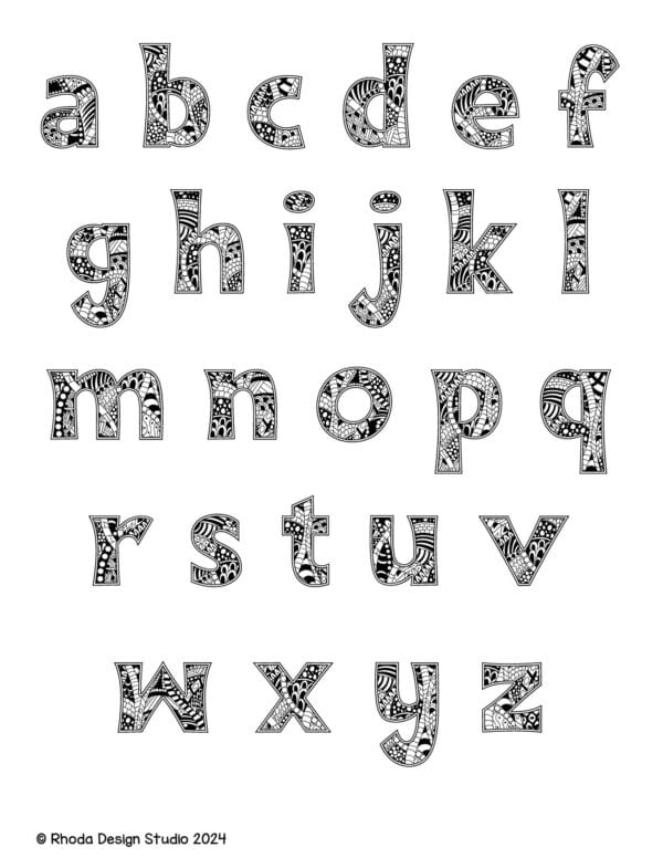 alphabet-letter-printables-doodle-lowercase_full-bw