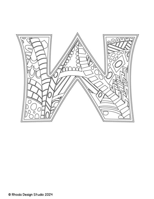 alphabet-letter-printables-doodle-lowercase_w