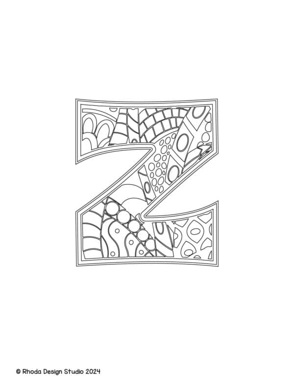 alphabet-letter-printables-doodle-lowercase_z