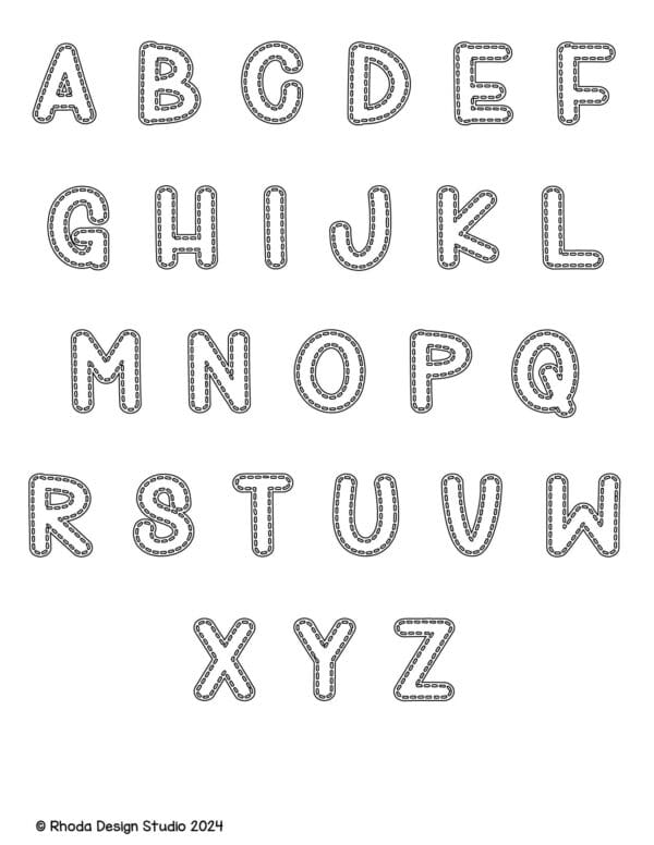 alphabet-letter-printables-stitched-uppercase_full-bw
