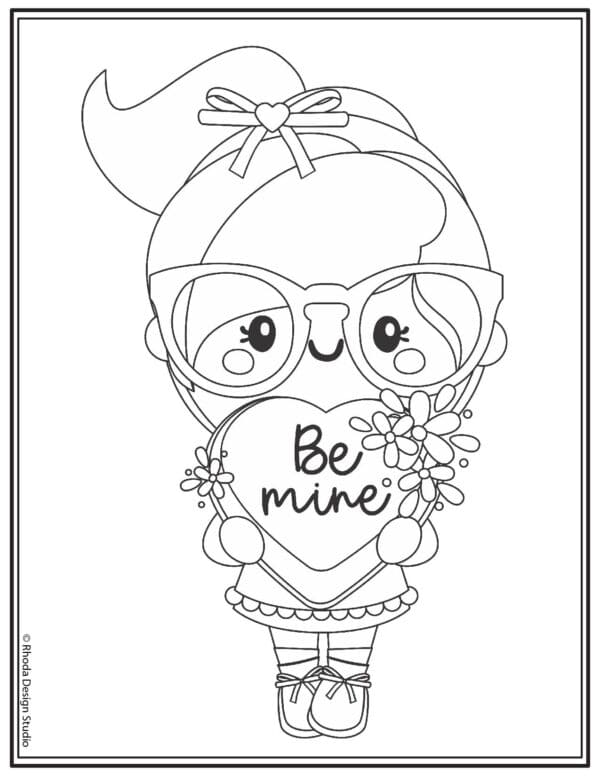 valentine-coloring-pages_girl-be-mine