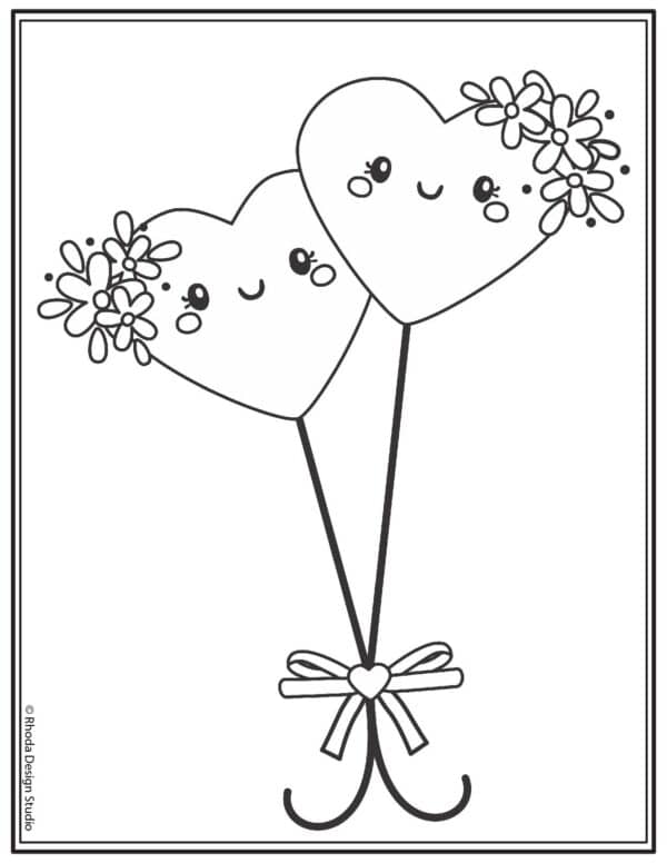valentine-coloring-pages_heart-balloons