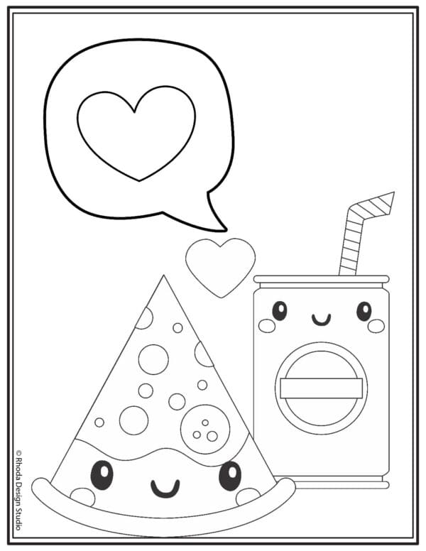valentine-coloring-pages_pizza-soda
