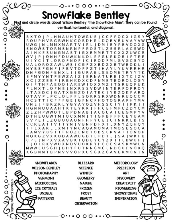 snowflake-bentley-activities-_crossword-hard