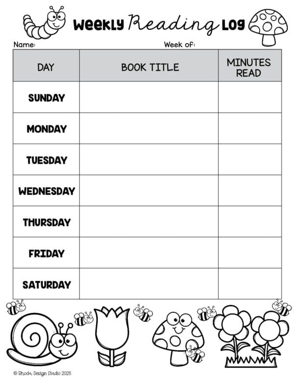 spring-reading-logs_weekly
