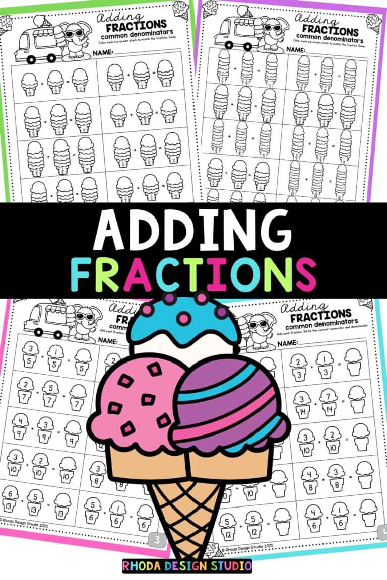 adding-fractions-ice-cream-worksheets-like-denominators