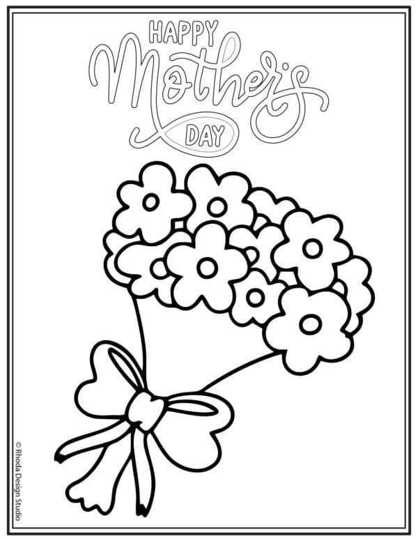 mothers-day-coloring_bouquet