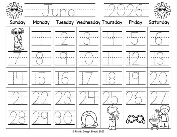 Help kids develop routines and handwriting skills with this free 2026 monthly calendar pack.
Traceable dates, editable events, and seasonal fun all year long.
Download now and start the habit early!