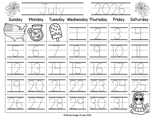 Use these traceable 2026 calendars as part of your classroom behavior or goal-tracking system.
They’re flexible, educational, and FREE to print!
Save this pin for next year’s prep.