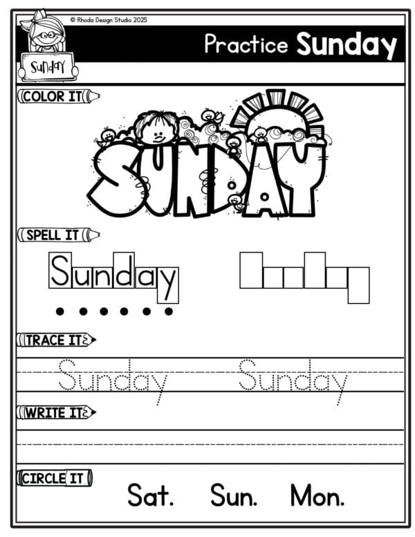 From tracing to word searches, color-by-number, and even secret codes, this Days of the Week Adventure Pack turns learning into a playful classroom experience your students will love.