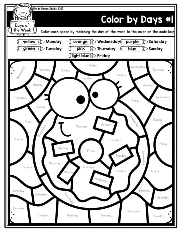 Build confidence and mastery of the days of the week! This no-prep pack is perfect for classroom centers, homeschool, or morning work, and kids love the hands-on activities.