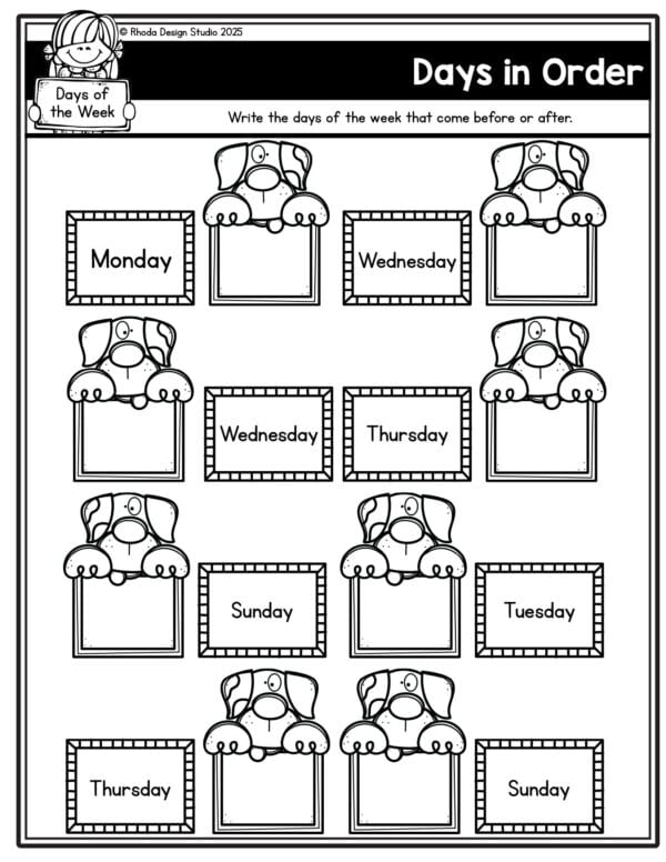 Make the week unforgettable! Students practice writing, sequencing, coloring, and decoding—all while learning the days of the week in a fun, interactive way.